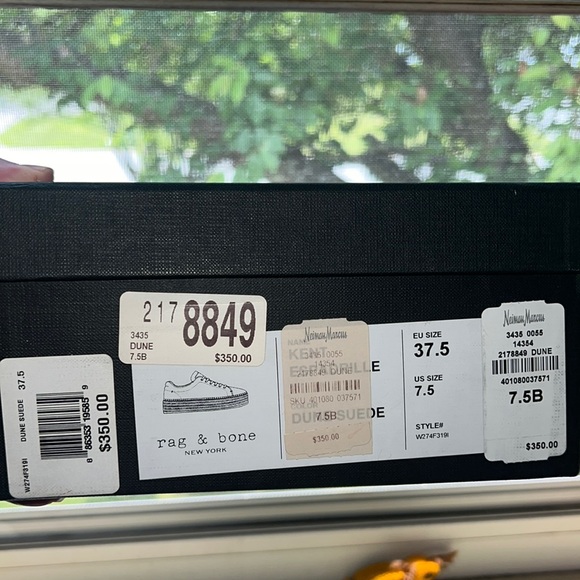 NIB $350 rag & bone | Kent Espadrille Dune Suede Sneaker Style Shoes | Camel - Picture 16 of 17